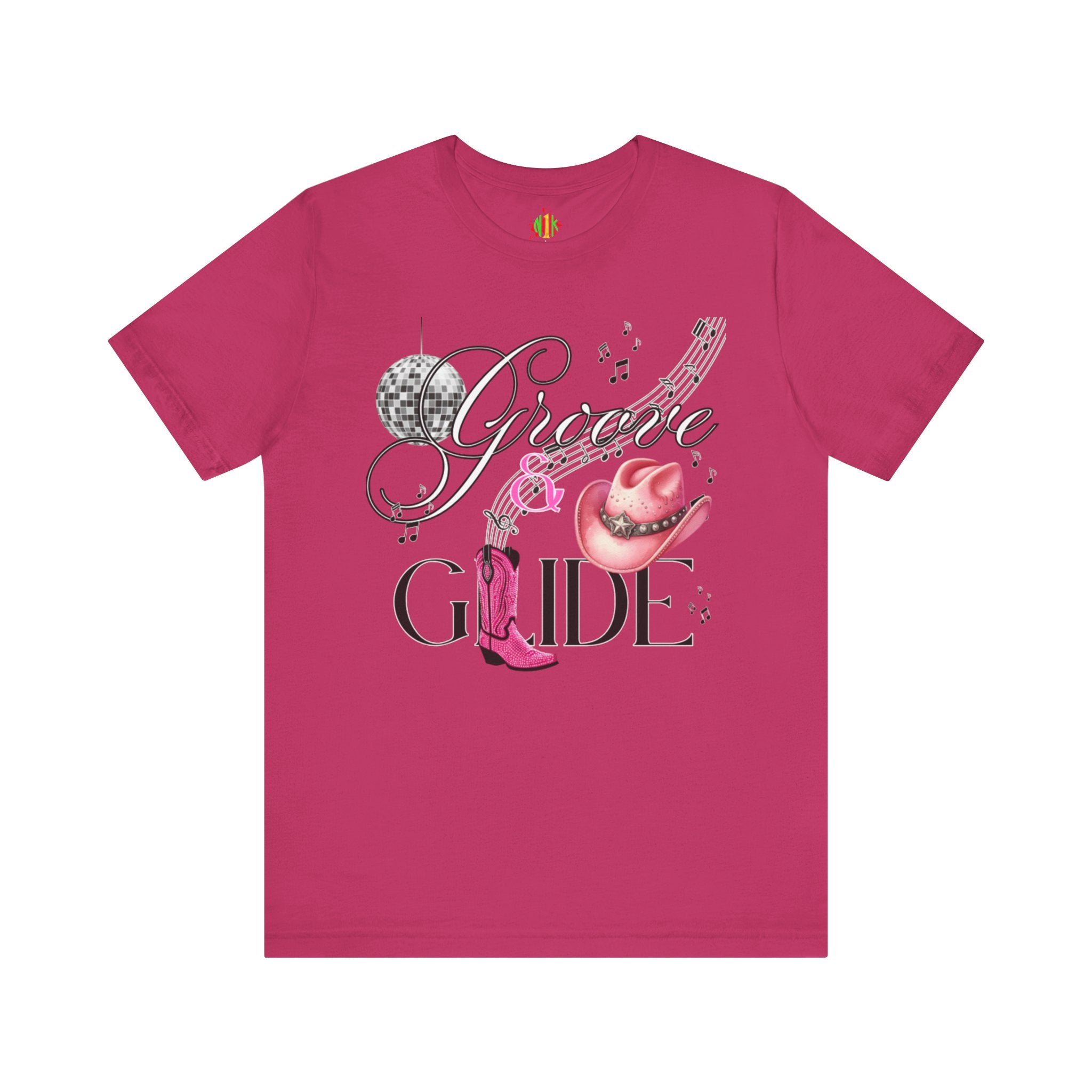 Groove and Glide Graphic Tee - Unisex Short Sleeve T-Shirt for Music Lovers
